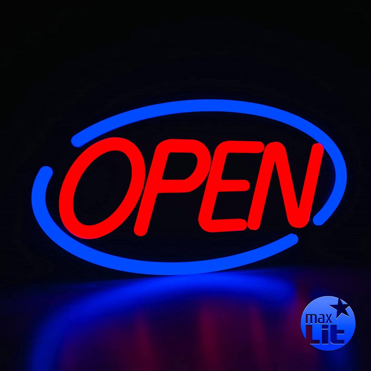 Ultra Bright 23ft' X 12ft' LED Neon Sign - OPEN - Remote Controlled
