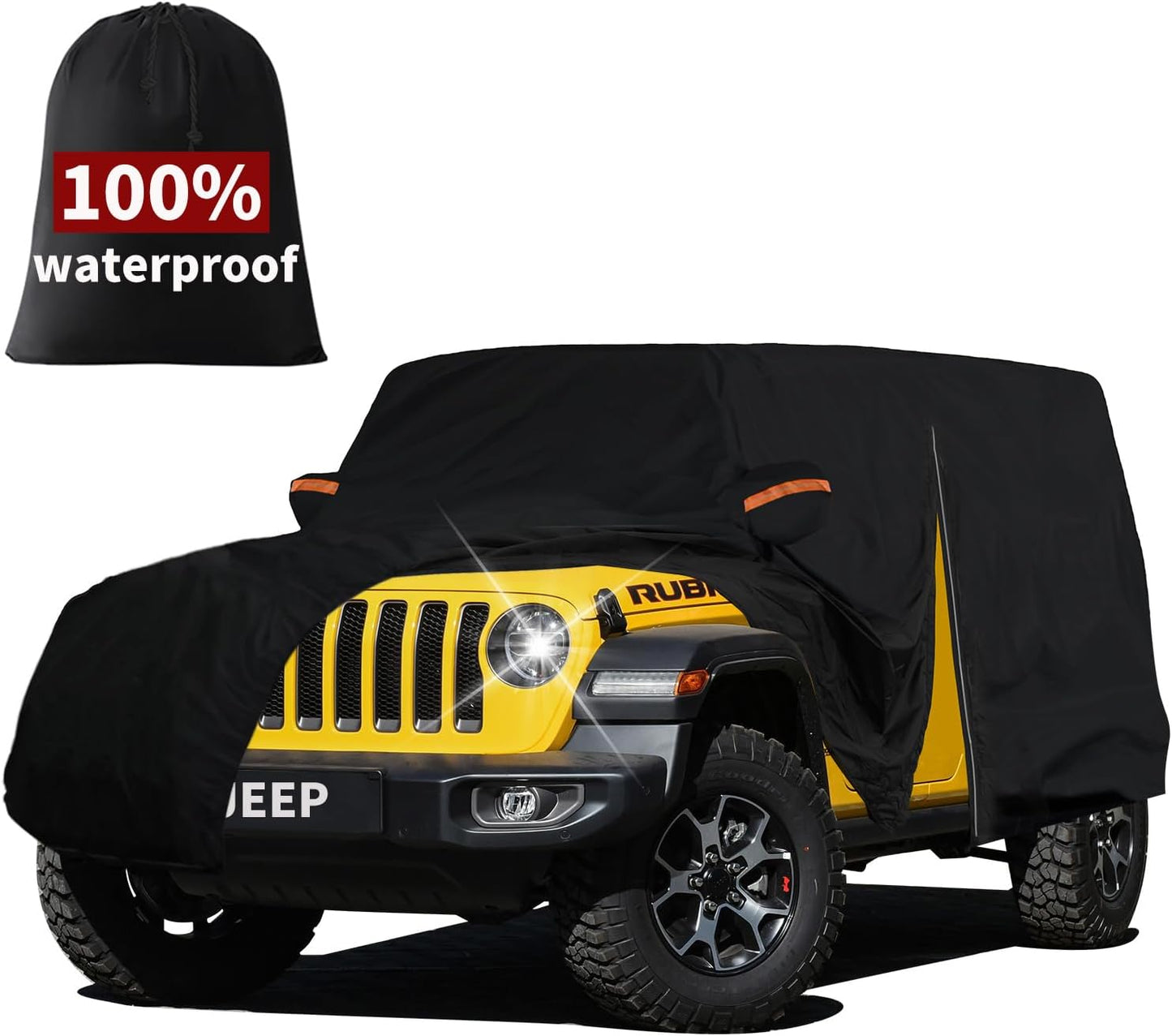 Custom Fit 7 Layers Car Cover for Jeep Wrangler 2 Door JK JL