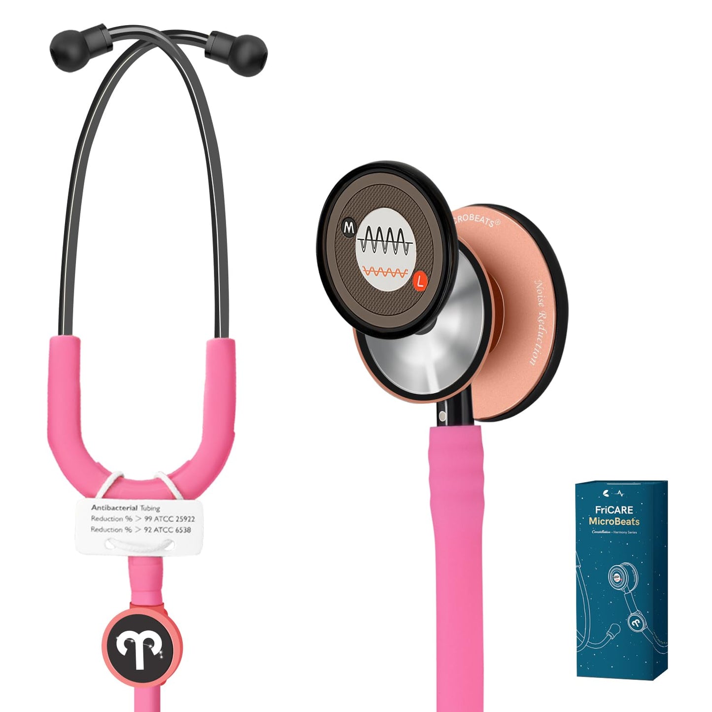 Tunable Stethoscope for Nurses and Doctors - Hot Pink Style