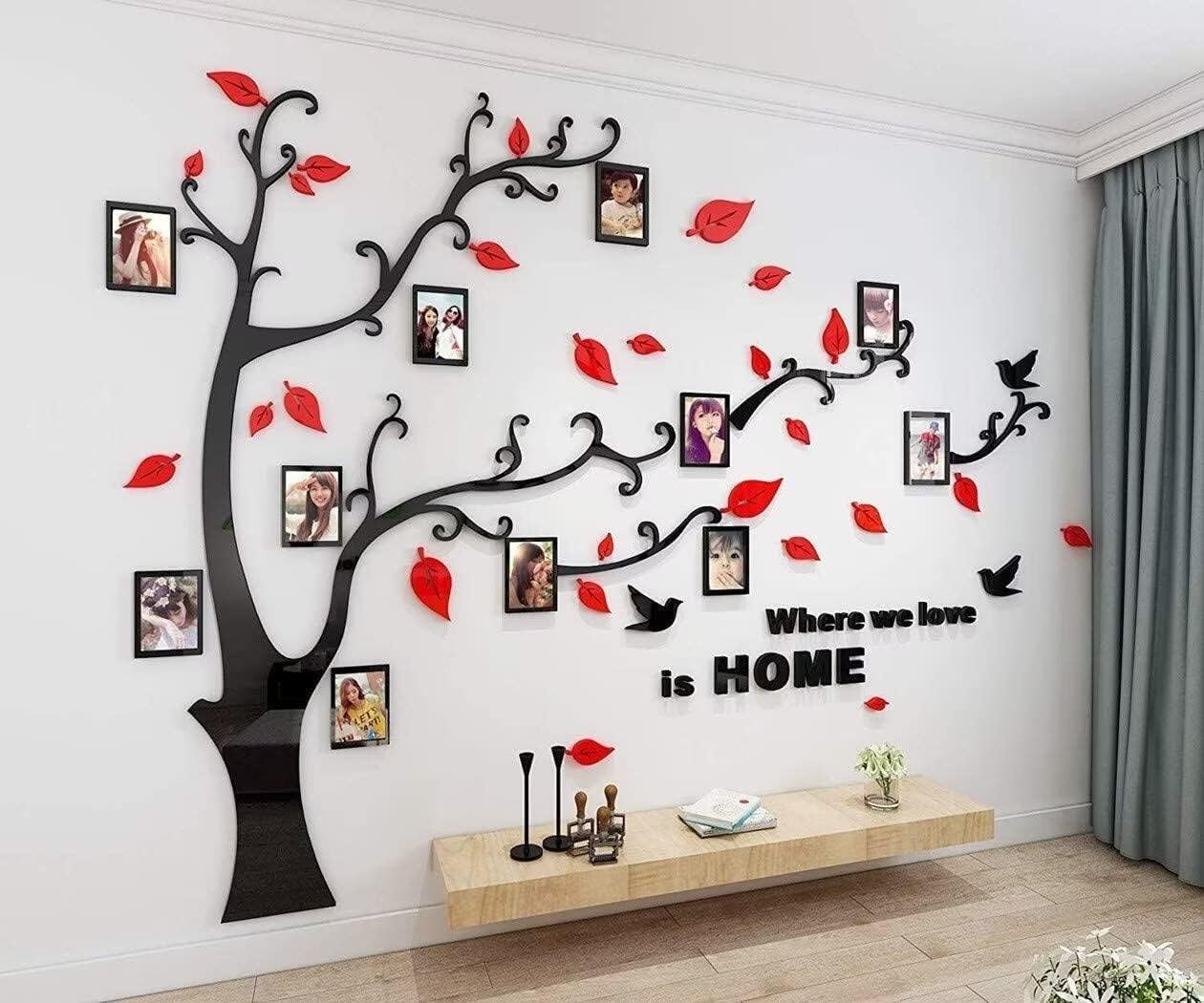 3D Tree Wall Stickers for DIY Family Photo Frame Decor