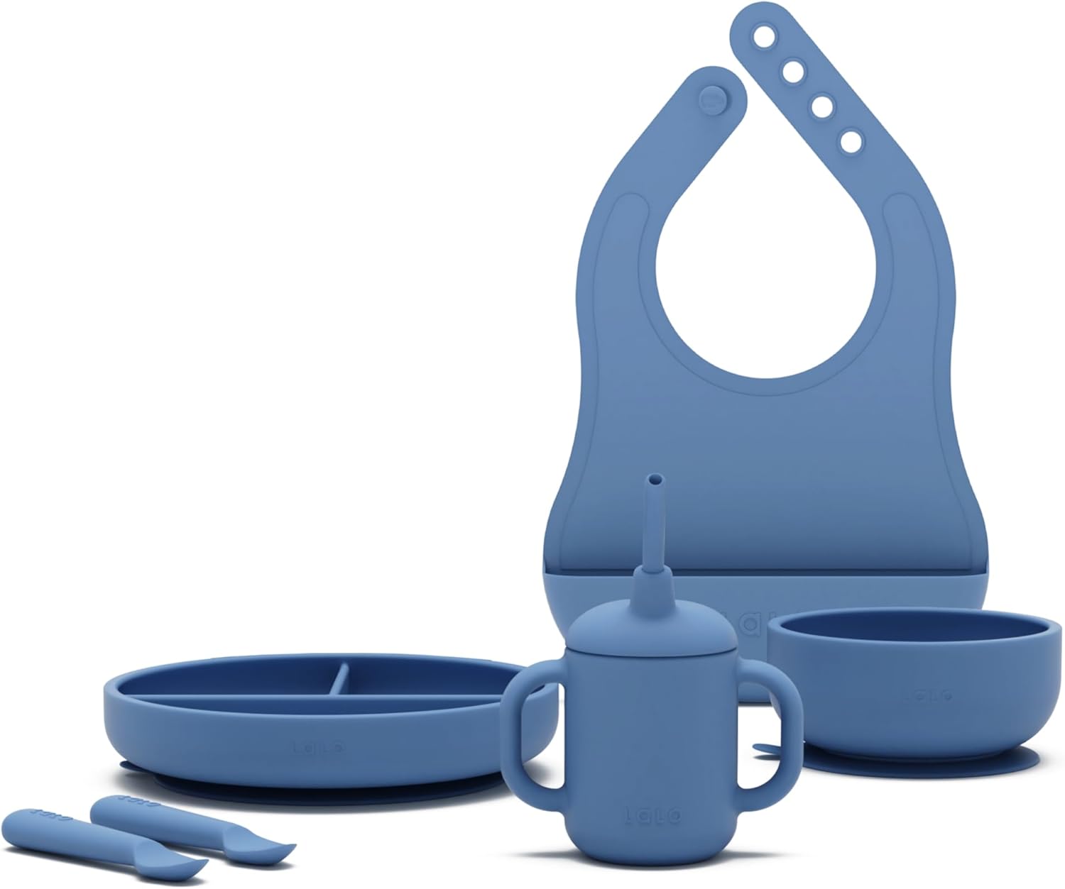 Lalo First Bites Silicone Baby Feeding Set for Easy Weaning