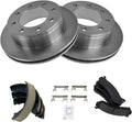 TRQ Rear Brake Pad & Rotor Kit Ceramic Compatible with 99-10 Chevrolet