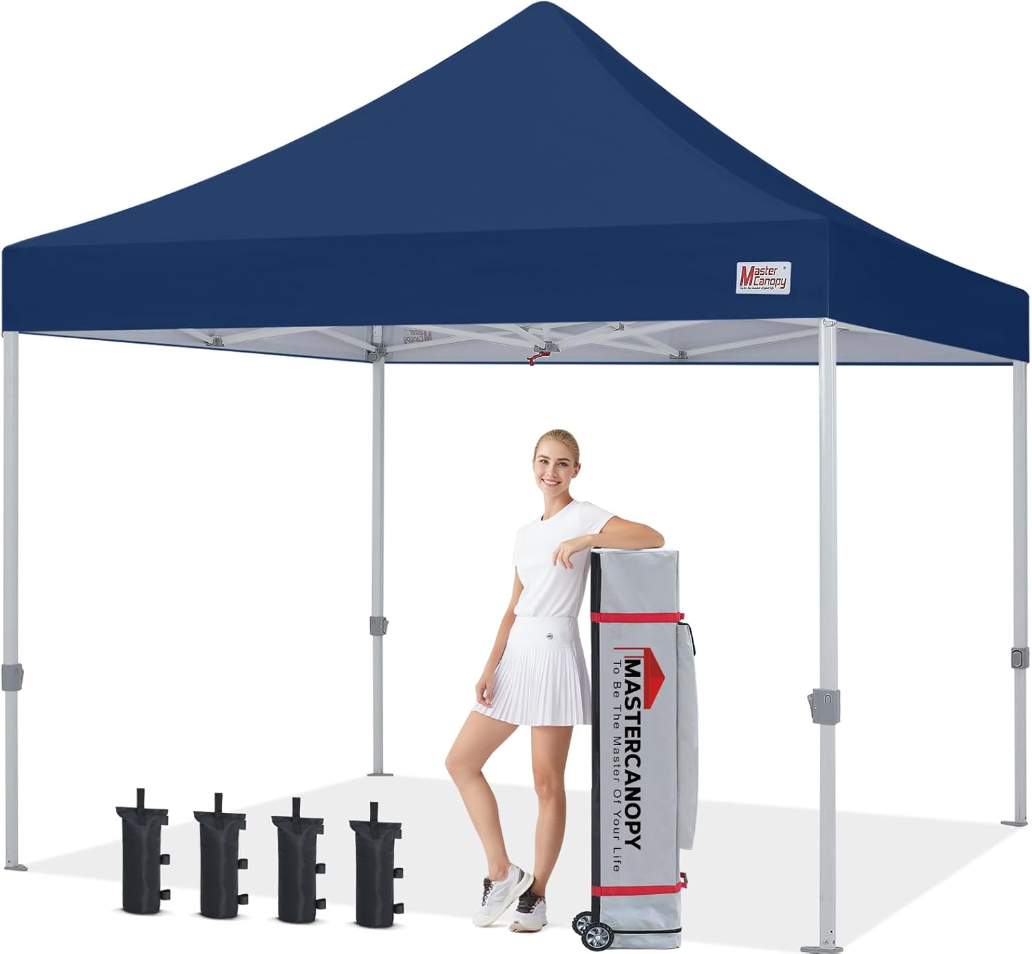 MASTERCANOPY 10x10 Pop Up Canopy Tent for Outdoor Events