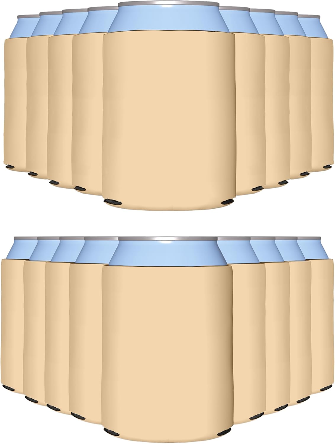 PartyPrints Peach Blank Can Cooler Sleeves for Events