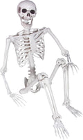 5.4ft Posable Halloween Skeleton - Realistic Life Size Decor