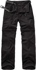 Mens Hiking Pants Quick Dry Lightweight Convertible Zip Off Safari Sun
