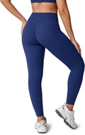 Hugcurve No Front Seam Hidden Scrunch Butt High Waisted Leggings Yoga