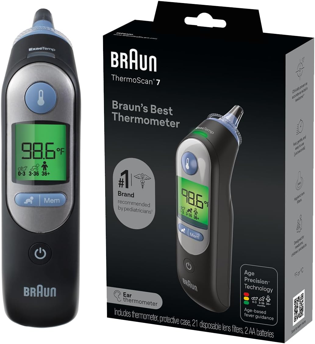 Braun ThermoScan 7 Digital Ear Thermometer for All Ages