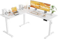 Agilestic 59 Inch L Shaped Standing Desk Adjustable Height - Corner