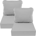 Outdoor Deep Seat Cushions for Patio Furniture, Waterproof Set