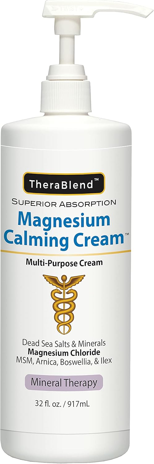 Magnesium Calming Cream 32 oz for Relaxation and Relief