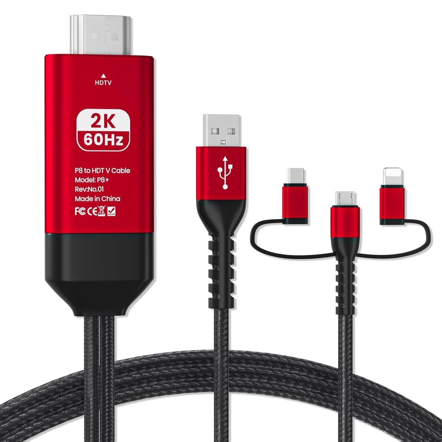 1080P Lighting to HDMI 3-in-1 Adapter