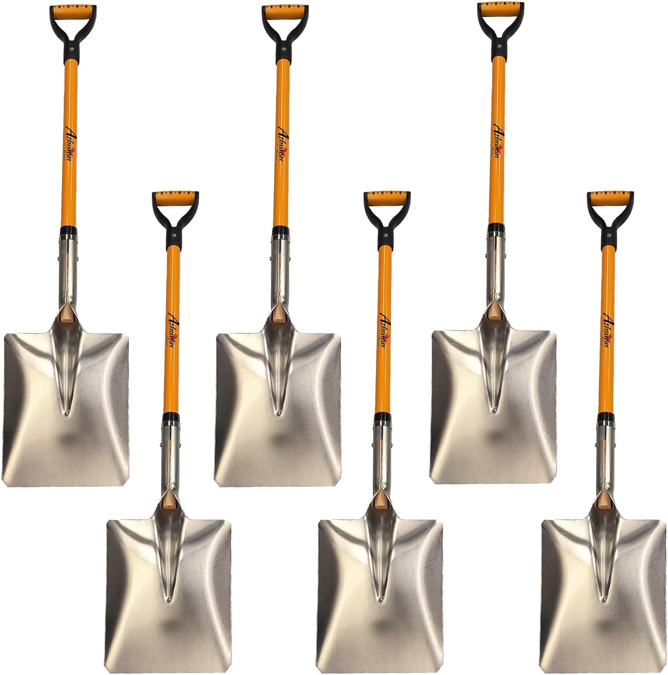 Ashman Snow Shovel with Large Scoop for Easy Snow Removal