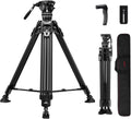 Cayer FA310H Video Camera Tripod with Fluid Head - Smooth Pro Support