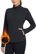 BALEAF Women's Fleece Pullover Jacket Water Resistant Half Zip - Warm
