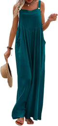 YESNO Women's Boho Floral Wide Leg Jumpsuit - Loose Summer Overalls
