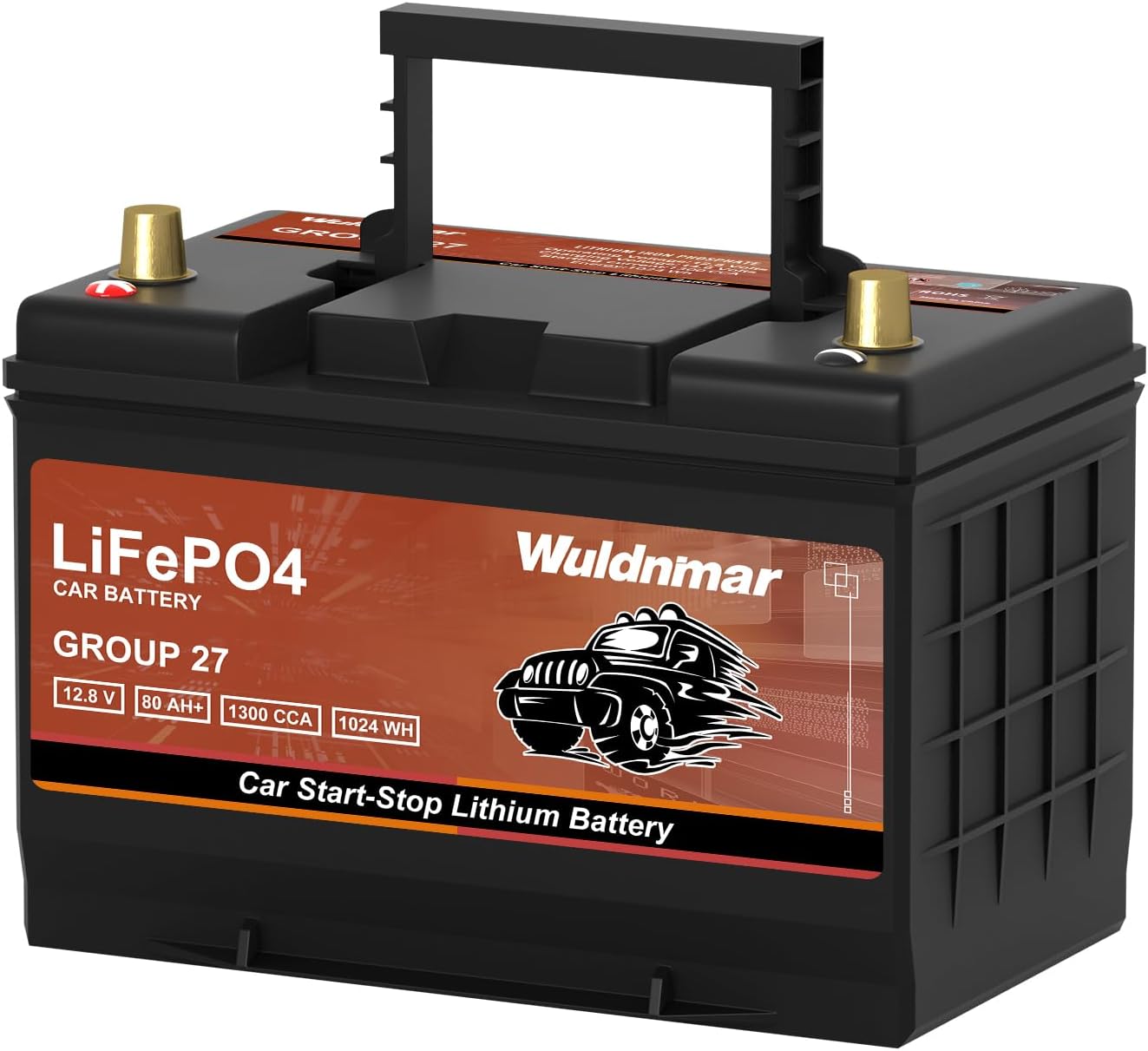 High Performance 12V LiFePO4 Car Battery - 1100CCA
