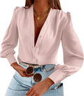Women's Business Casual Long Sleeve Button Down Shirt - Lightweight it
