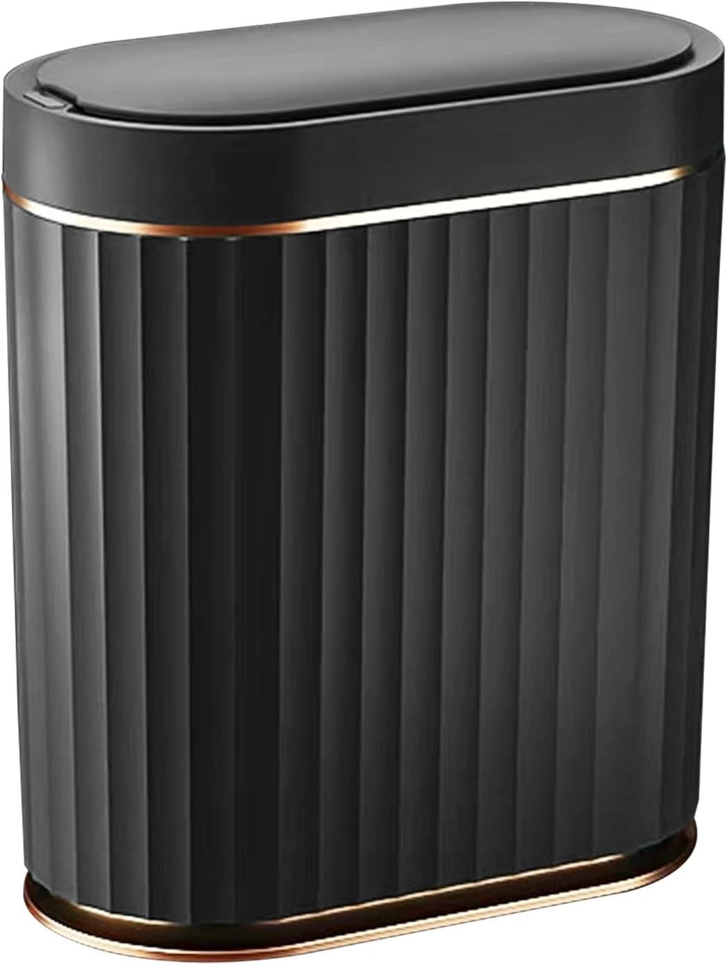 ELPHECO Black Bathroom Trash Can with Lid - Smart Sensor Bin