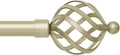 3/4 Inch Curtain Rod Single Drapery Rod 30 to 126 in - Adjustable