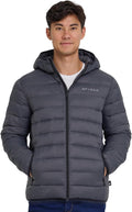 Spyder Packable Puffer Jacket Men with Hood - Lightweight Warmth Shoes