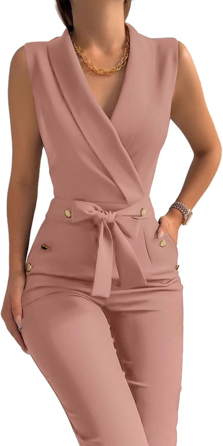 Elegant Women's Jumpsuits with Pockets for Business and Casual Wear