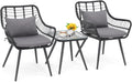 Verano Garden 3 Piece Patio Bistro Set - Compact Outdoor Seating