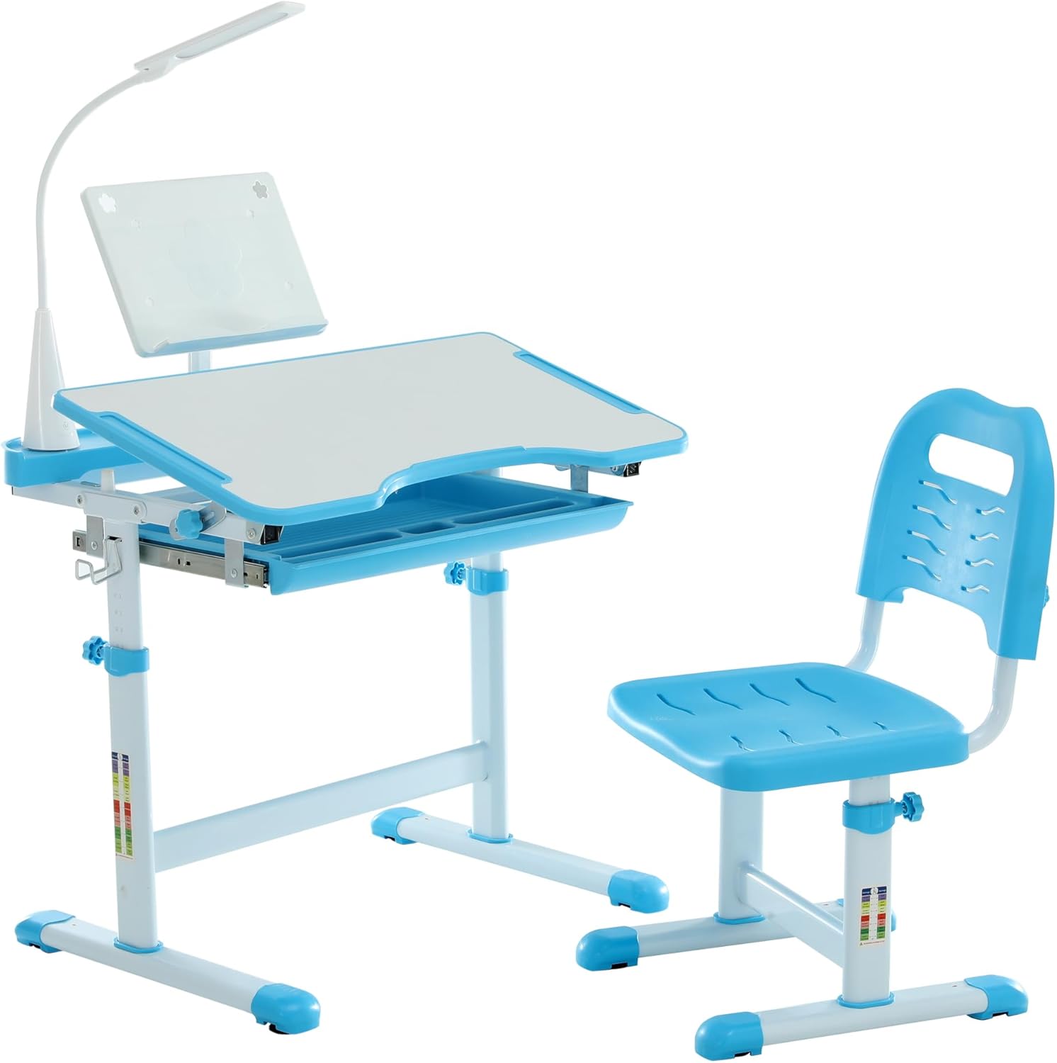 Diroan Kids Functional Desk and Chair Set for Study and Play