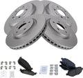 Front and Rear Ceramic Brake Pad & Rotor Kit for Ford Explorer 2015-19
