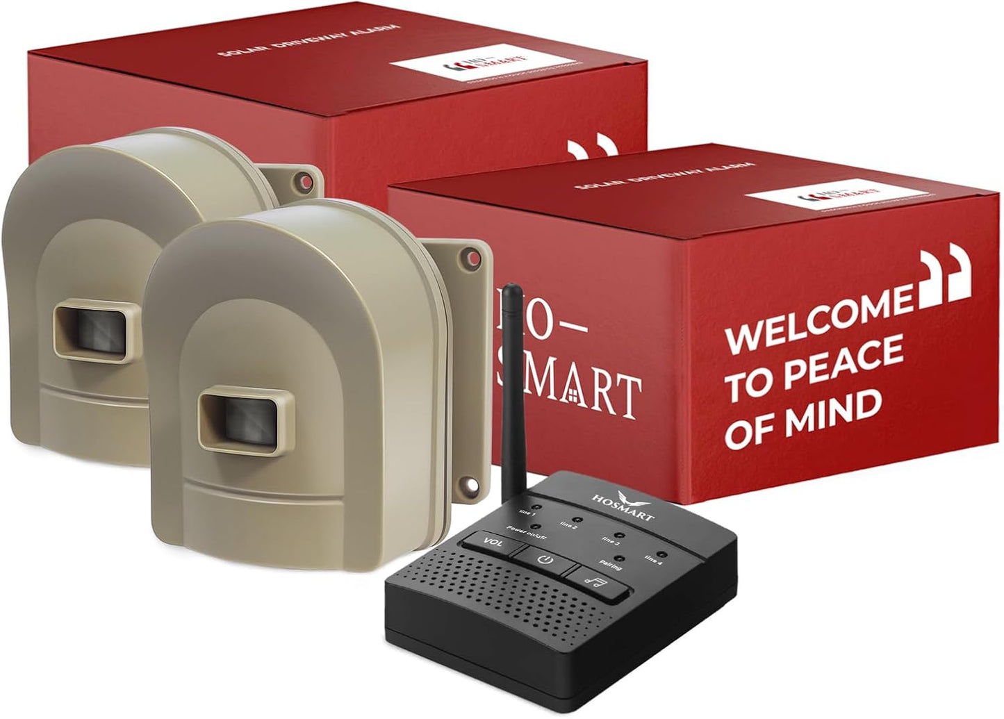1/2 Mile Wireless Driveway Alarm System for Outdoor Security