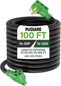 RVGUARD 40 Amp 100 Foot RV/EV Extension Cord - Heavy Duty Power