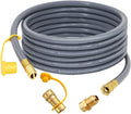 Upgraded 24 ft 1/2 in Natural Gas Hose with Quick Disconnect