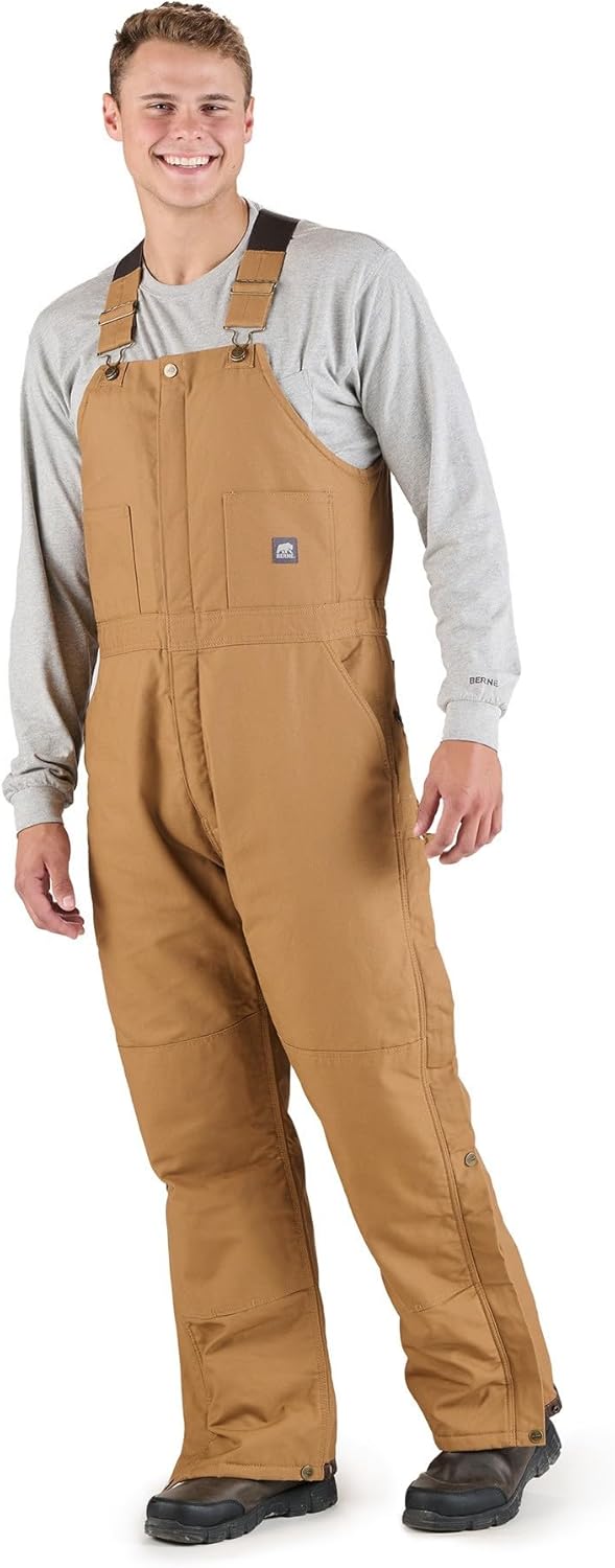 Berne Men's Heritage Insulated Duck Bib Overall for Tough Jobs