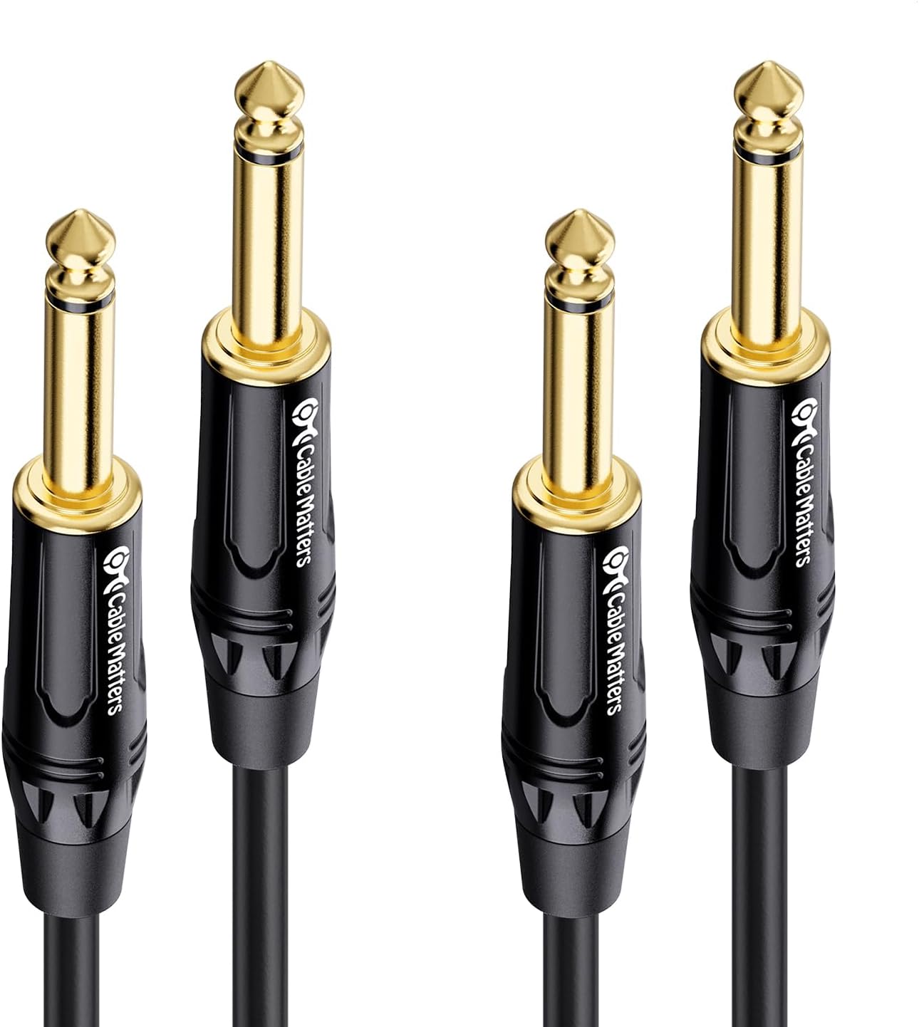 Cable Matters Electric Guitar Cable Duo - Seamless Sound Connection