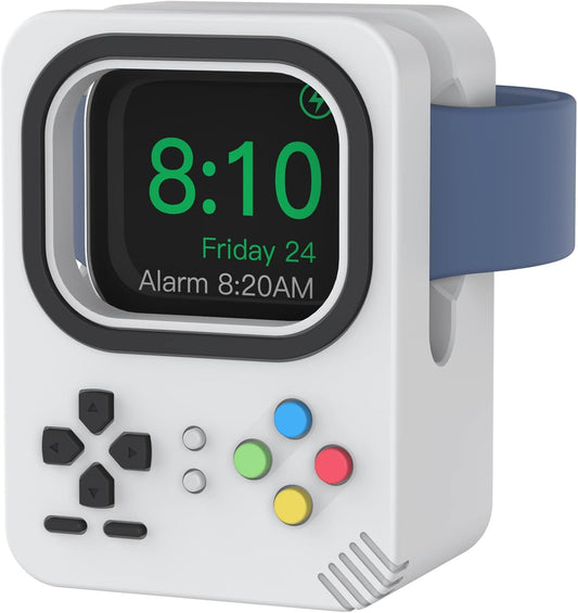 Stable Silicone iWatch Charger Stand - Supports Nightstand Mode!