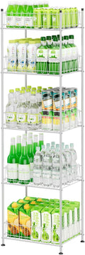 5 Tier Water Bottle Storage Rack - Space Saving Beverage Organizer