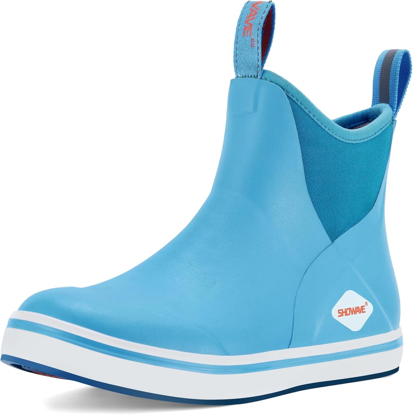 Showave Women's Deck Boots Waterproof Ankle Rain Boots Comfort