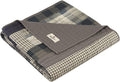 Woolrich Luxury Quilted Throw - Cabin Patchwork Moose Design