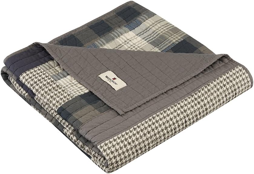 Woolrich Luxury Quilted Throw - Cozy All Season Bedding Layer