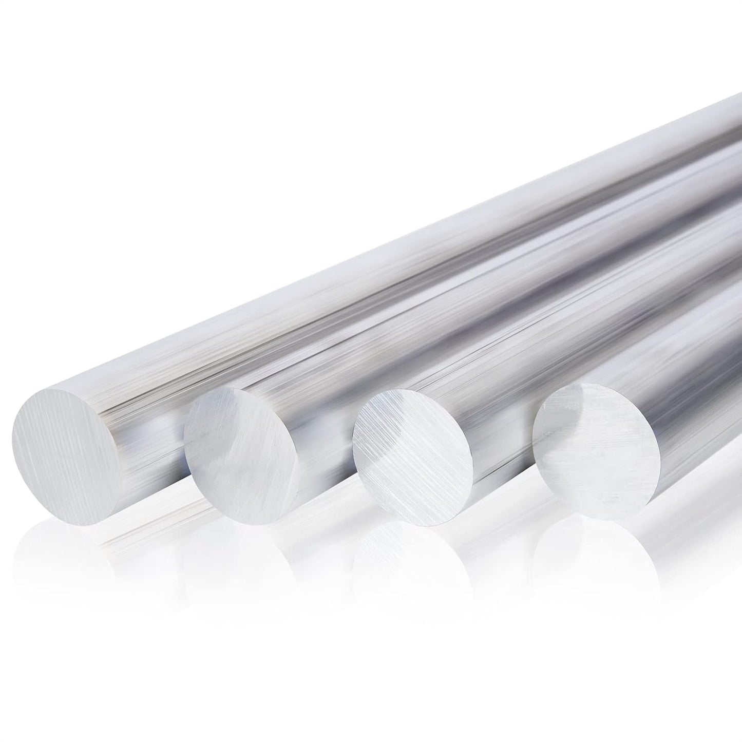 4 Pcs 1 Inch Diameter Round Aluminum Bar for Various Uses