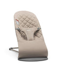 BabyBjorn Bouncer Bliss Sand Gray Woven - Lightweight 2-in-1 Bouncer