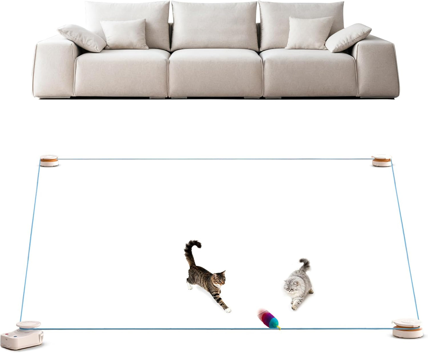 Interactive Cat Toy for Indoor Cats by metiya - Fun & Safe