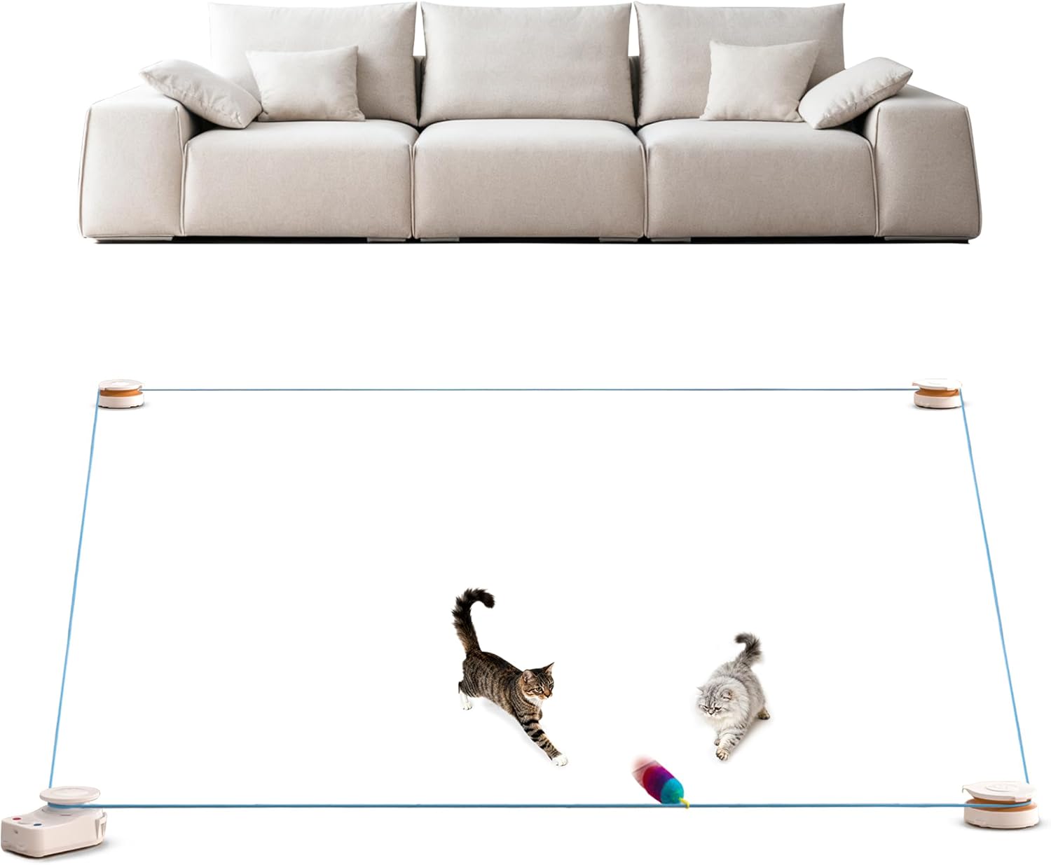 Interactive Cat Toy for Indoor Cats by metiya - Fun & Safe
