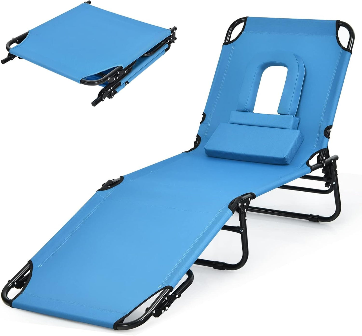 Sunbathing Lounge Chair - Adjustable & Padded! 