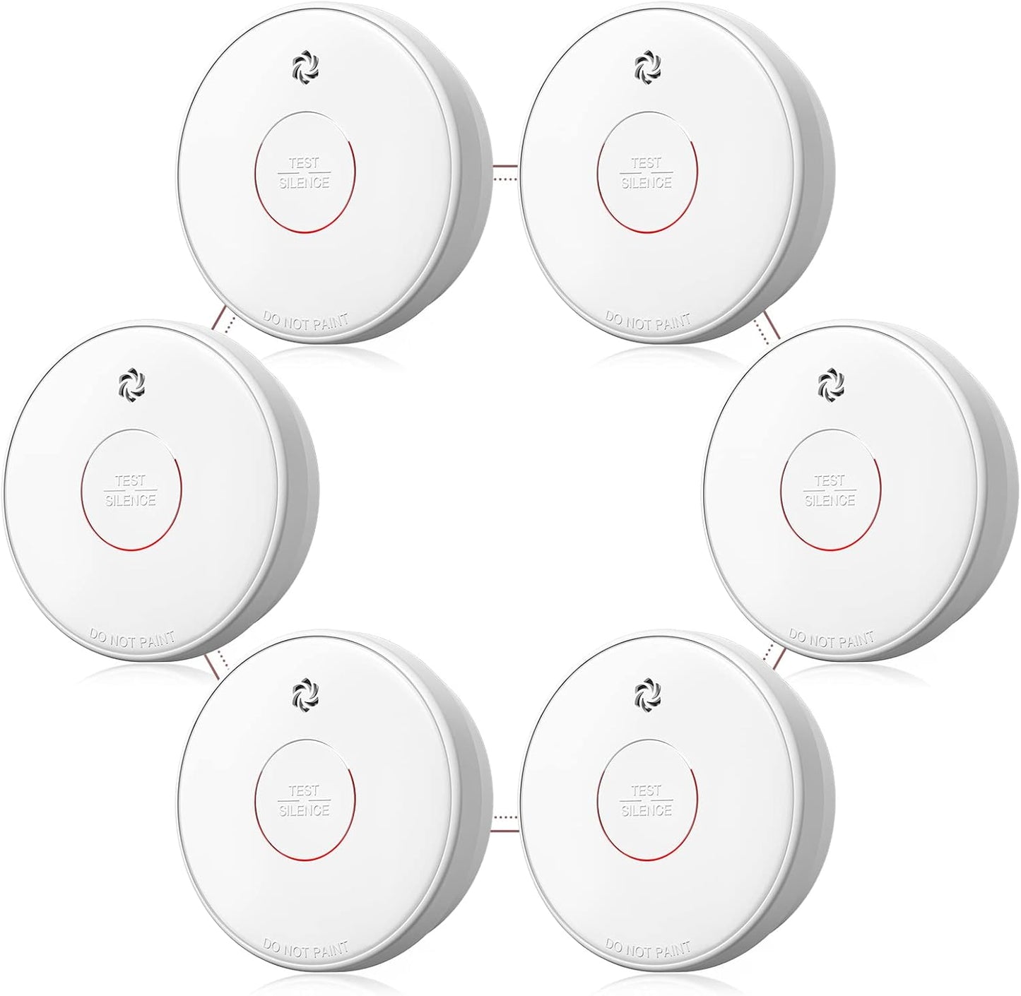 Wireless Smoke Detector Interconnected with 10-Year Lifetime