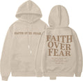 Faith Over Fear Hoodie for Women - Soft Christian Sweatshirt