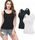 Camisoles for Women with Built in Bra - Comfortable Layering Tank KIWI
