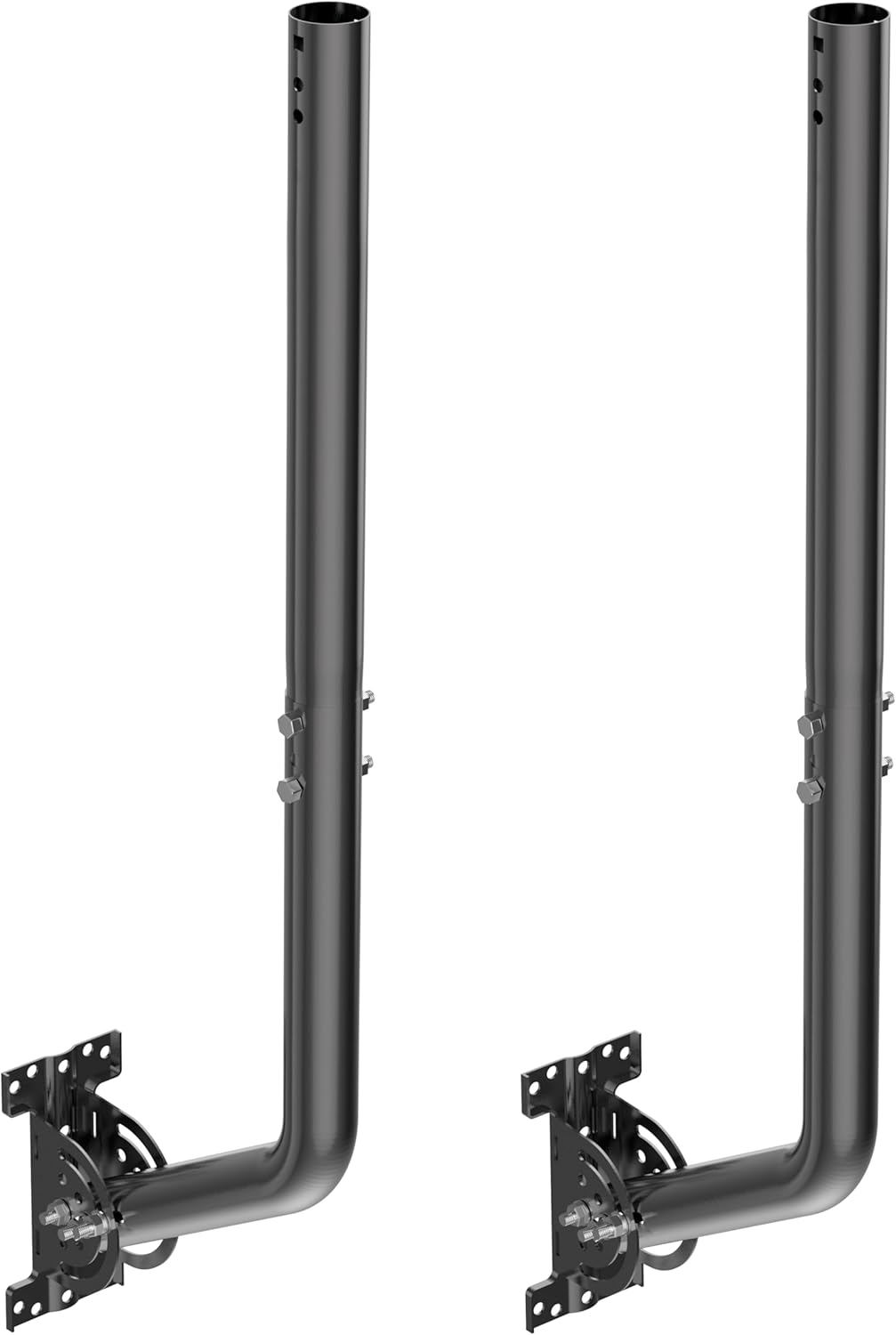 Universal Adjustable TV Antenna Pole Mount for Secure Installation