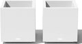 Cube Plastic Planter - Large Square Planter for Indoor or Outdoor Use