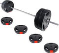 Vinyl Standard 1-Inch Plate Set 4x20lbs with 5ft Bar - Home Gym Pack